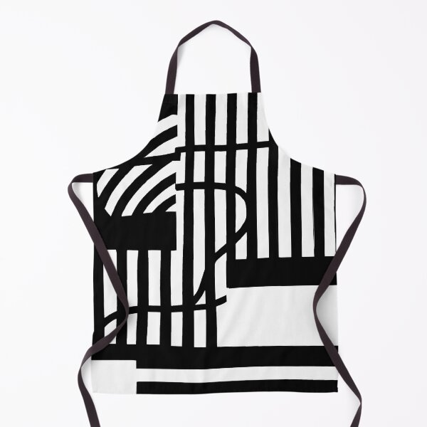 Item preview, Black and White Abstract Art - Stripes - High Contrast Expressionism designed and sold by Inomaly Art.