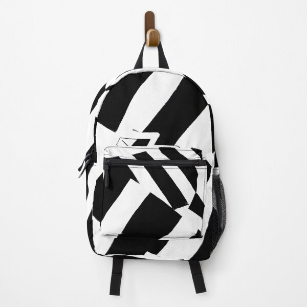Item preview, Black and White Abstract Blocks - Stripes - High Contrast Expressionism designed and sold by Inomaly Art.
