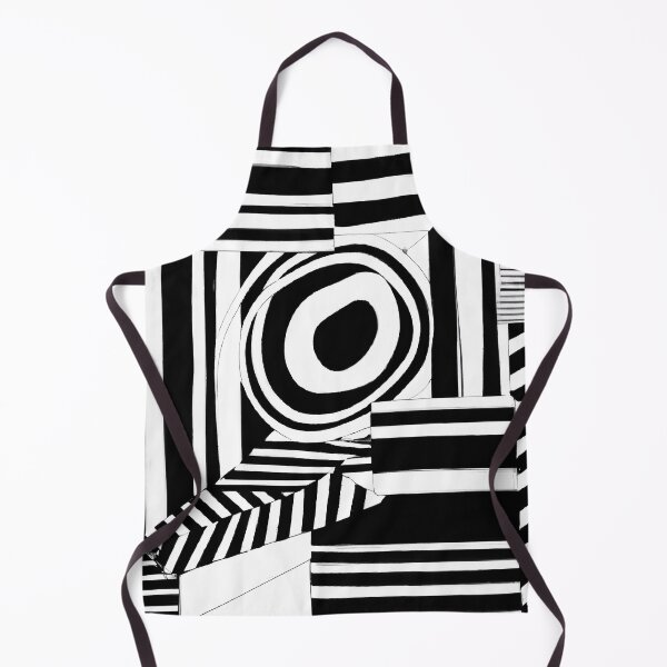 Artikelvorschau, Black and White Abstract Mural - Stripes - High Contrast Expressionism entworfen und verkauft von Inomaly Art.
