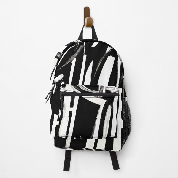Item preview, Black and White Abstract Art - Stripes - High Contrast Expressionism designed and sold by Inomaly Art.