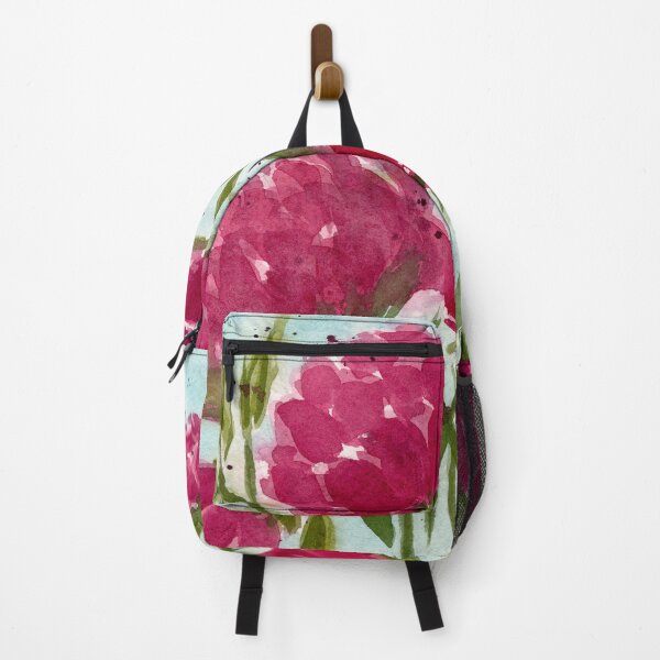 Item preview, Pink watercolor peony flowers and leaves designed and sold by Tammy Kaye.