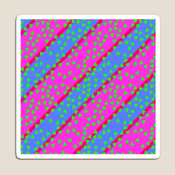 Item preview, Pink 'n Blue  Wacky Stripes designed and sold by Gonzo's Rad Design Shop.