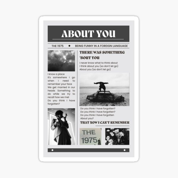 Item preview, about you newsletter designed and sold by islandchicart.