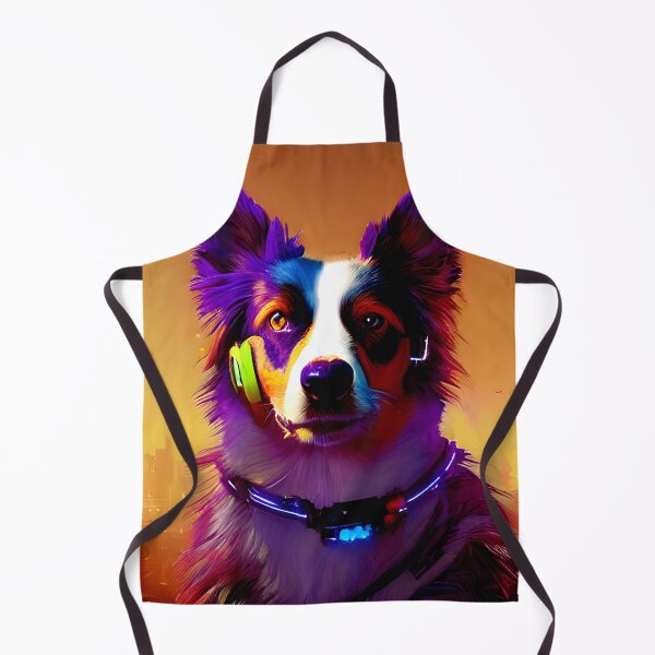 Item preview, australian shepherd cyberpunk dog designed and sold by supeart.