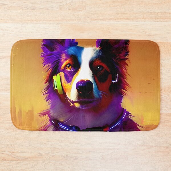 Item preview, australian shepherd cyberpunk dog designed and sold by supeart.