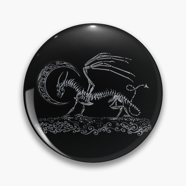 Item preview, Silver Skeletal Dragon designed and sold by FlutterKatArts.