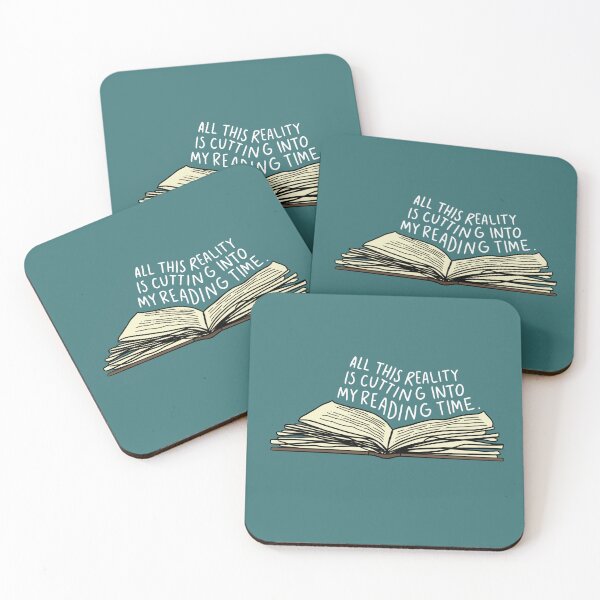Item preview, All This Reality Is Cutting Into My Reading Time designed and sold by regsdoodles.