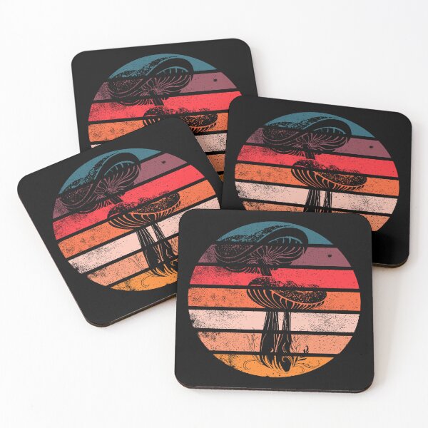 Item preview, Vintage Mushroom Retro Sunset Mushrooms Lovers designed and sold by 27th-Tee.