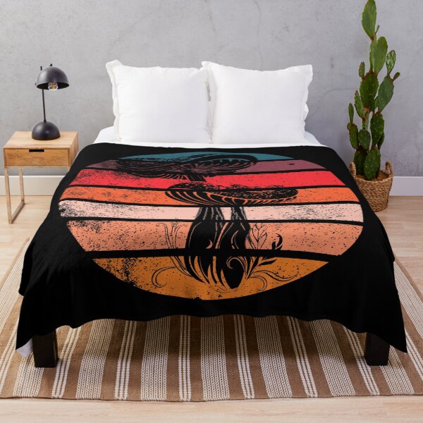 Item preview, Vintage Mushroom Retro Sunset Mushrooms Lovers designed and sold by 27th-Tee.