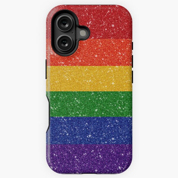 Item preview, Faux Glitter LGBTQ Pride Rainbow Flag Background designed and sold by LiveLoudGraphic.