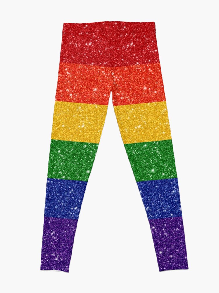 Rainbow glitter leggings best sale