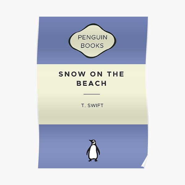 Snow On The Beach Book Cover Poster For Sale By Graphicsbylivvy