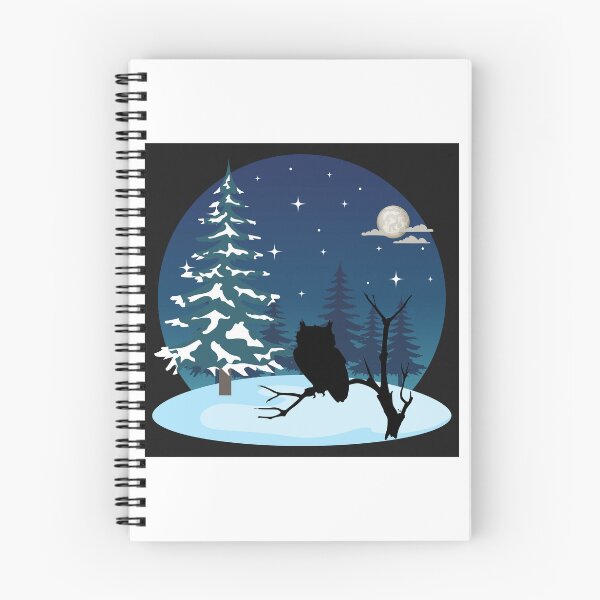 Item preview, Winter Nights Fullmoon Snowy Owl Silhouette Art Square designed and sold by 27th-Tee.