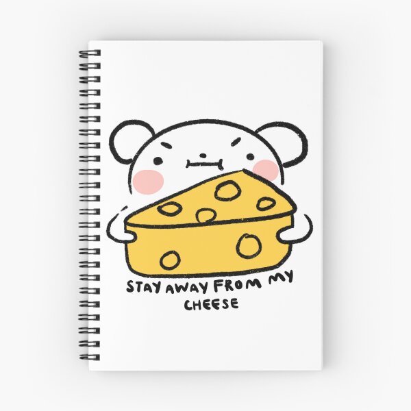 Item preview, Stay away from my cheese | White mouse with cheese  designed and sold by iristocat.