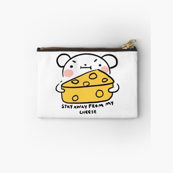 Item preview, Stay away from my cheese | White mouse with cheese  designed and sold by iristocat.