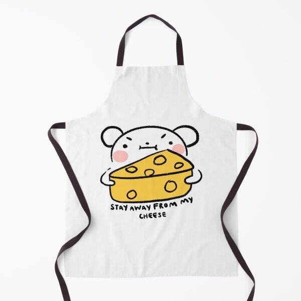 Item preview, Stay away from my cheese | White mouse with cheese designed and sold by iristocat.