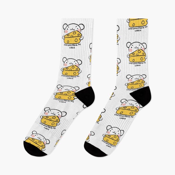 Item preview, Stay away from my cheese | White mouse with cheese  designed and sold by iristocat.