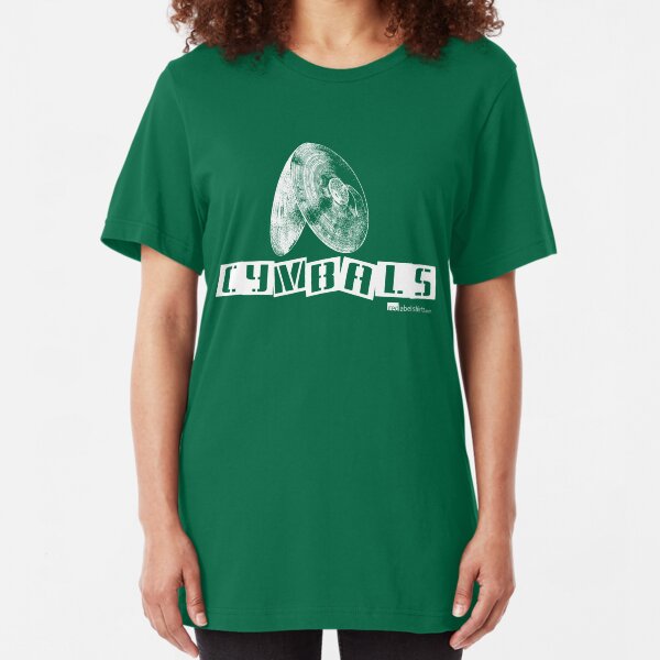 Label Me A Cymbals (White Lettering) Slim Fit T-Shirt