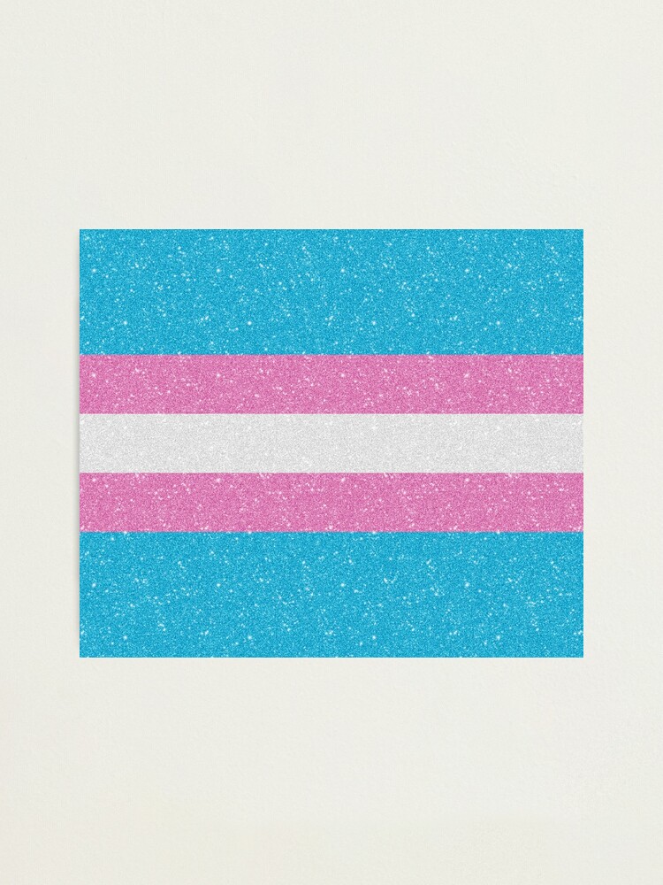 Glitter Transgender Pride Flag Print T-Back Thong for Women G-String  Underwear Panty