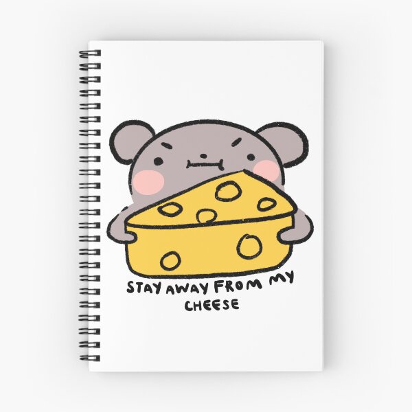 Item preview, Stay away from my cheese | Tawny tan mouse with cheese  designed and sold by iristocat.