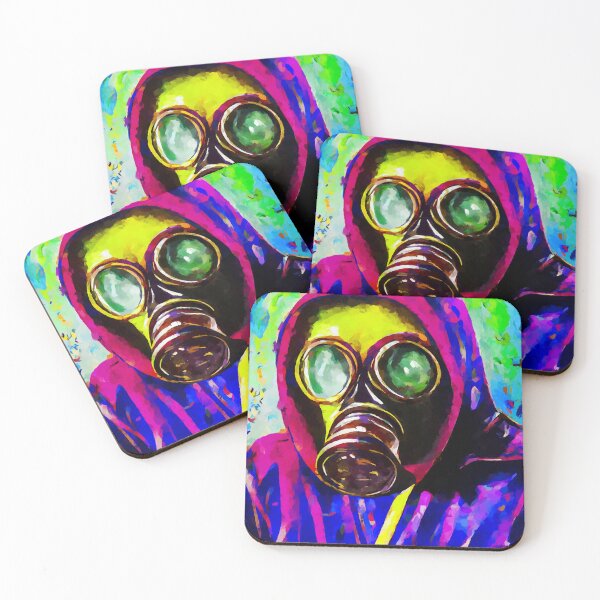 Item preview, Gas mask abstract art designed and sold by shrolts.