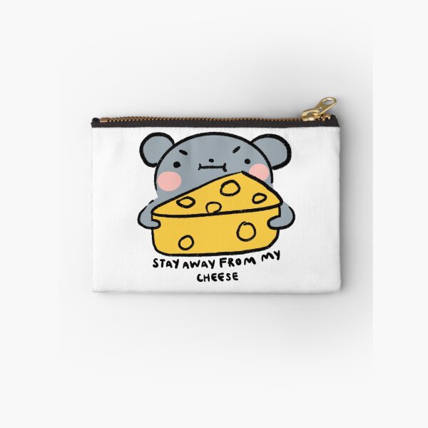 Item preview, Stay away from my cheese | Blue Grey mouse with cheese  designed and sold by iristocat.