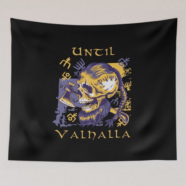 Item preview, Until Valhalla - Purple Yelow Skull designed and sold by Georgy09.