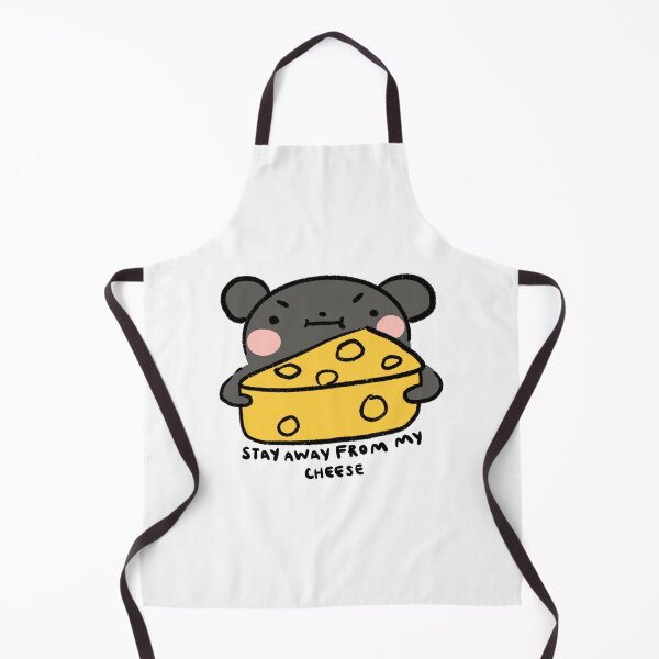 Item preview, Stay away from my cheese | Dark Grey mouse with cheese designed and sold by iristocat.