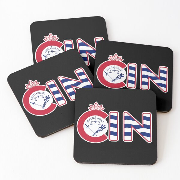 Item preview, Cincinnati City Flag in CIN lettingering Inset designed and sold by Osprey Tees.