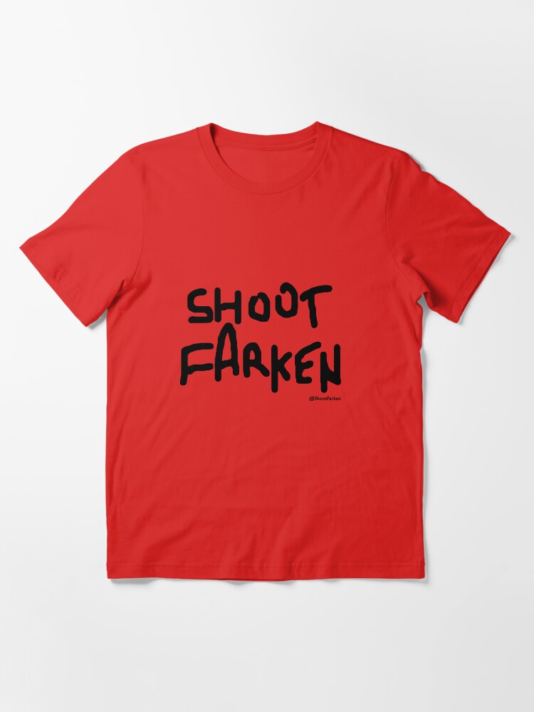 Thumbnail 3 of 7, Essential T-Shirt, Shoot Farken Black Logo designed and sold by ShootFarken.