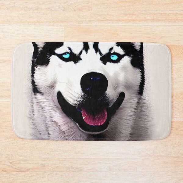 Artikelvorschau, Buntes Porträt des sibirischen Huskys Kunstdruck entworfen und verkauft von supeart.