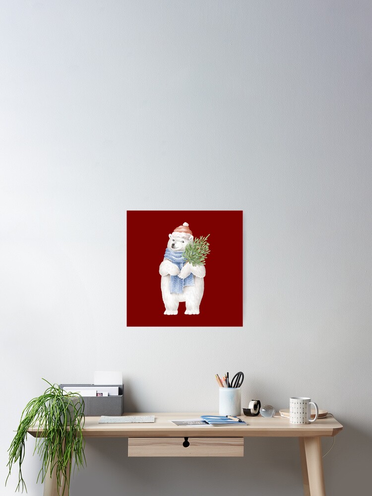 Thumbnail 2 of 3, Poster, Panda Christmas designed and sold by CogentDesign.