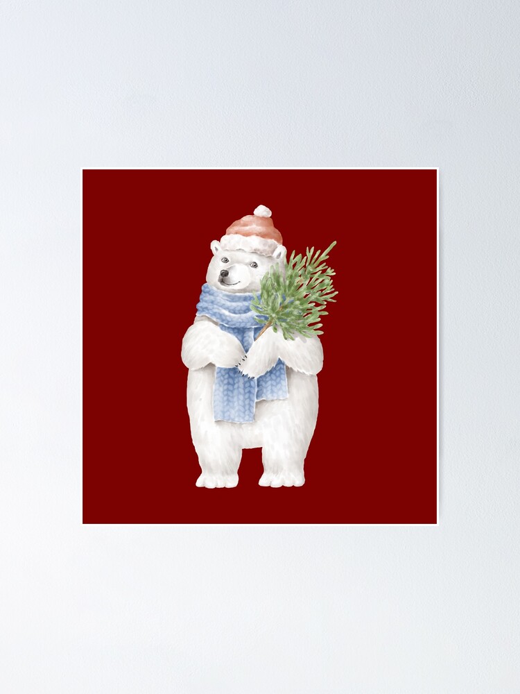 Thumbnail 1 of 3, Poster, Panda Christmas designed and sold by CogentDesign.
