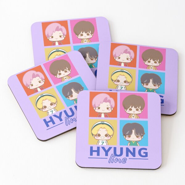 Item preview, BTS Hyung Line Cute Kawaii Superdeformed Chibi designed and sold by jmicasa.