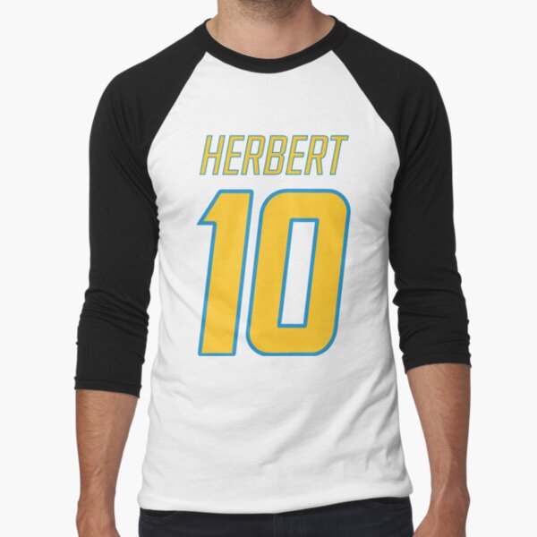 Justin Herbert 10 Yellow Tri-blend T-Shirt for Sale by plus64prints