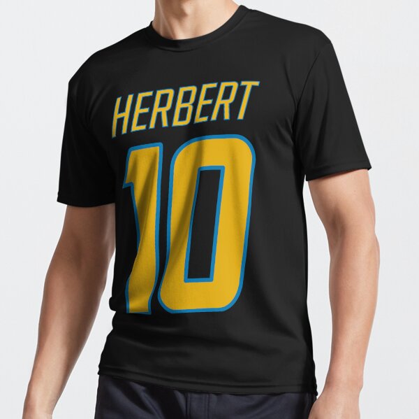 Justin Herbert 10 Yellow Active T-Shirt for Sale by plus64prints