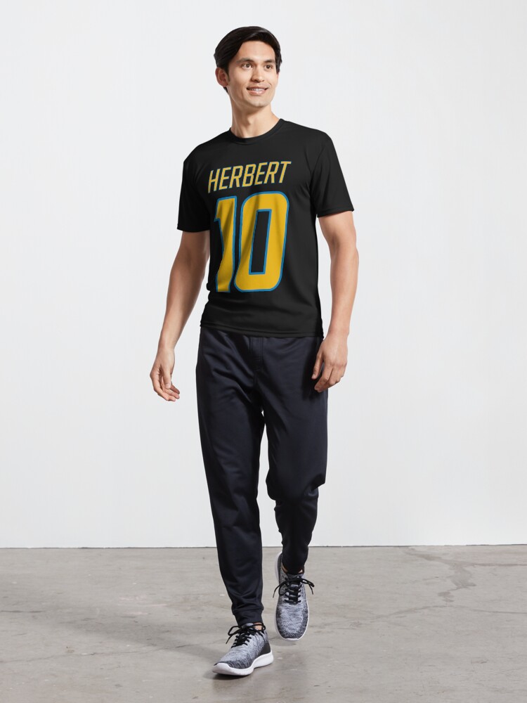 Justin Herbert 10 Yellow' Active T-Shirt for Sale by plus64prints