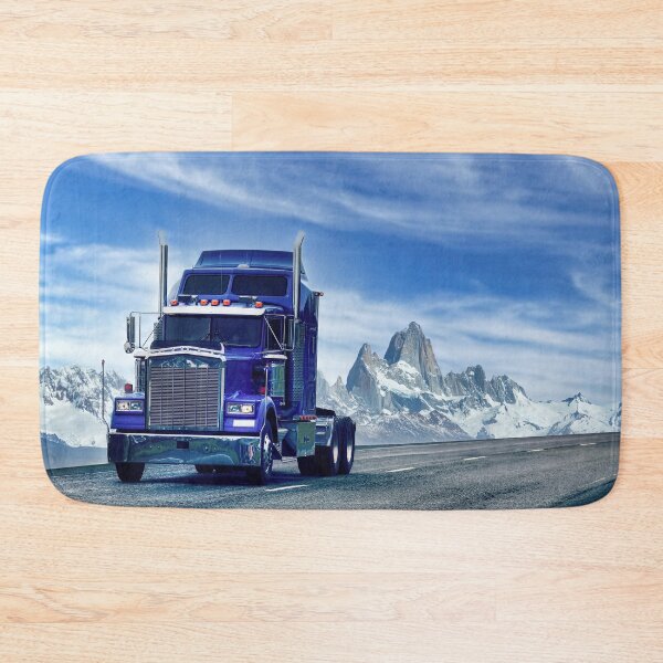 Item preview, American Truck Bobtailing on Highway Through the Mountains designed and sold by Taina Sohlman.