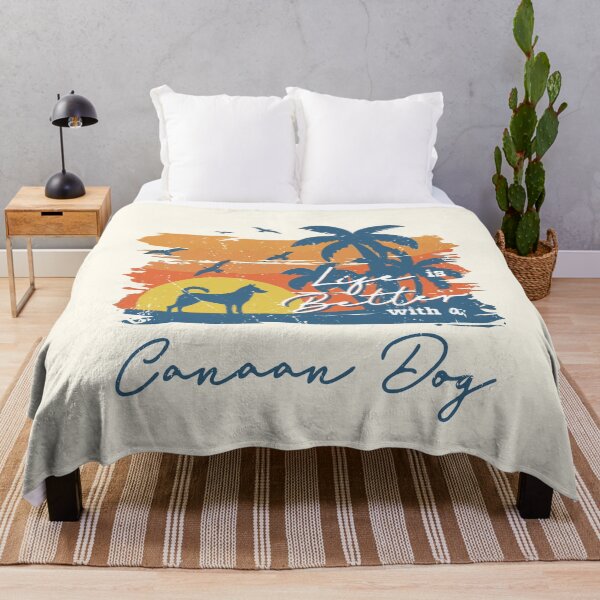 Item preview, Life is Better With Canaan Dog Beach Sunset Retro Vintage designed and sold by rafaeltto.