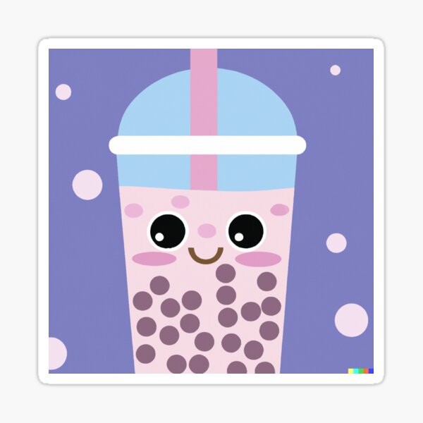 Item preview, Kawaii Cartoon Boba Drink Cute designed and sold by StickerBird.