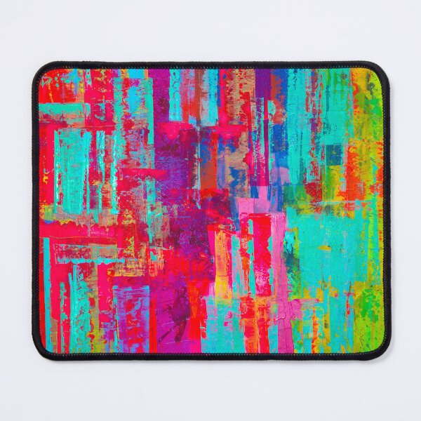 Item preview, Contemporary Art, Unique Art, Colorful, Red, Aqua, Vibrant designed and sold by DoraWoodrumArt.