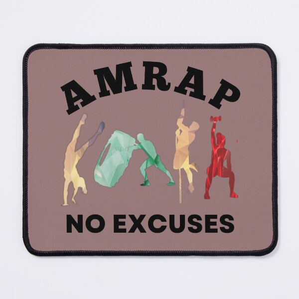 Item preview, No Excuses AMRAP The Fittest Bootcamp For Him designed and sold by Desiznn.