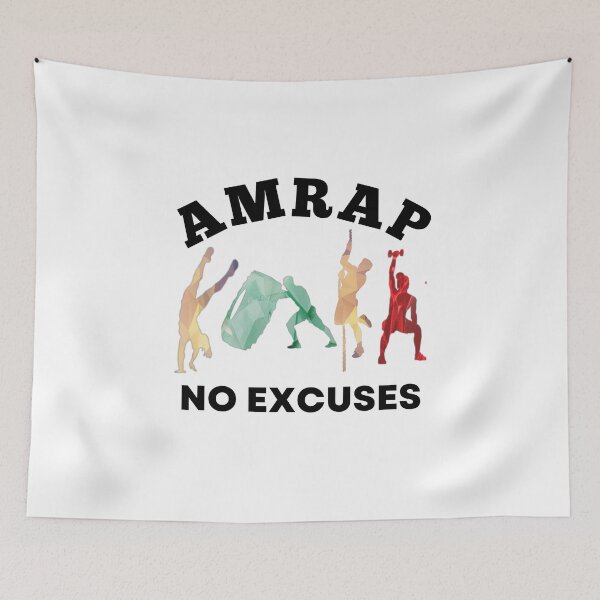 Item preview, No Excuses AMRAP The Fittest Bootcamp For Him designed and sold by Desiznn.