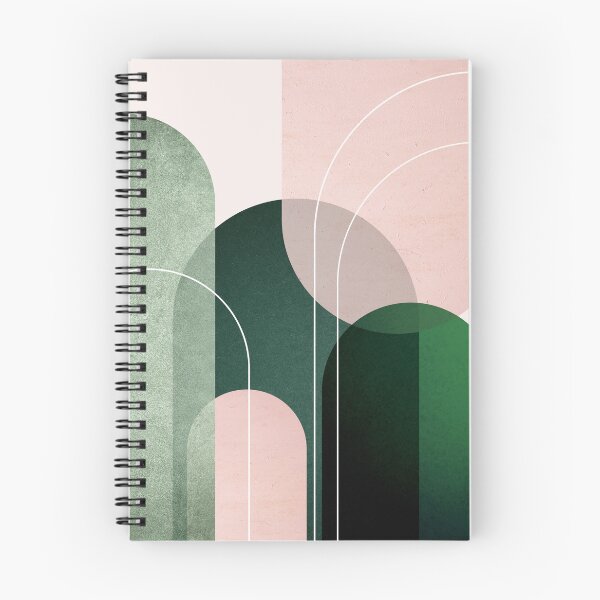 Item preview, Mid Century Arches in Pink and Green 2 designed and sold by UrbanEpiphany.