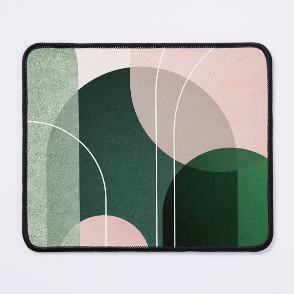 Item preview, Mid Century Arches in Pink and Green 2 designed and sold by UrbanEpiphany.
