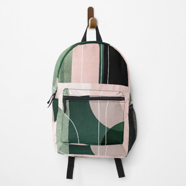 Item preview, Mid Century Arches in Pink and Green 2 designed and sold by UrbanEpiphany.