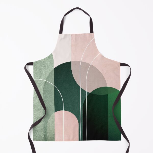 Item preview, Mid Century Arches in Pink and Green 2 designed and sold by UrbanEpiphany.
