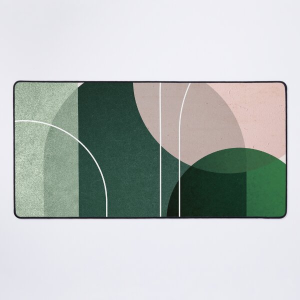 Item preview, Mid Century Arches in Pink and Green 2 designed and sold by UrbanEpiphany.