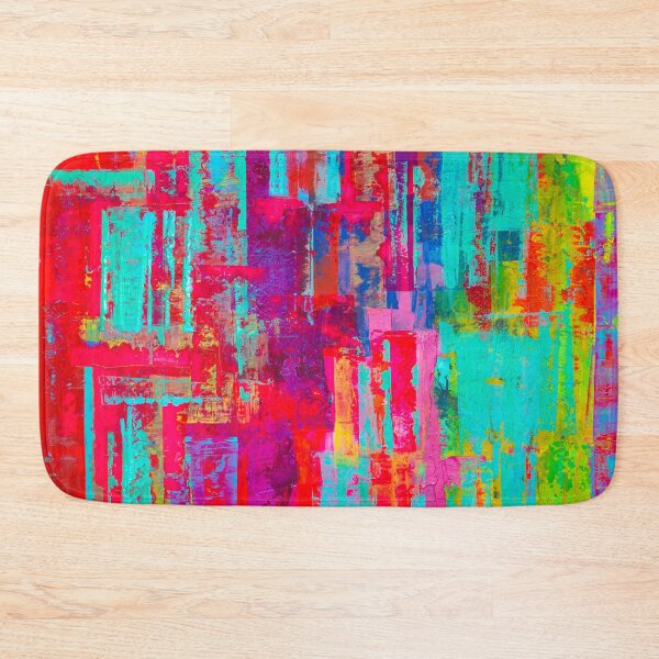 Item preview, Contemporary Art, Unique Art, Colorful, Red, Aqua, Vibrant designed and sold by DoraWoodrumArt.