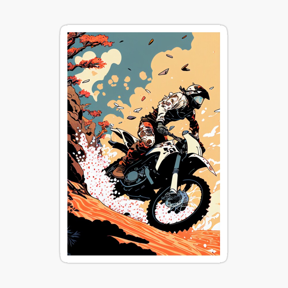 Premium Vector | Motocross rider power slide motorcycle cartoon vector |  Bike poster, Motocross riders, Motorcycle drawing